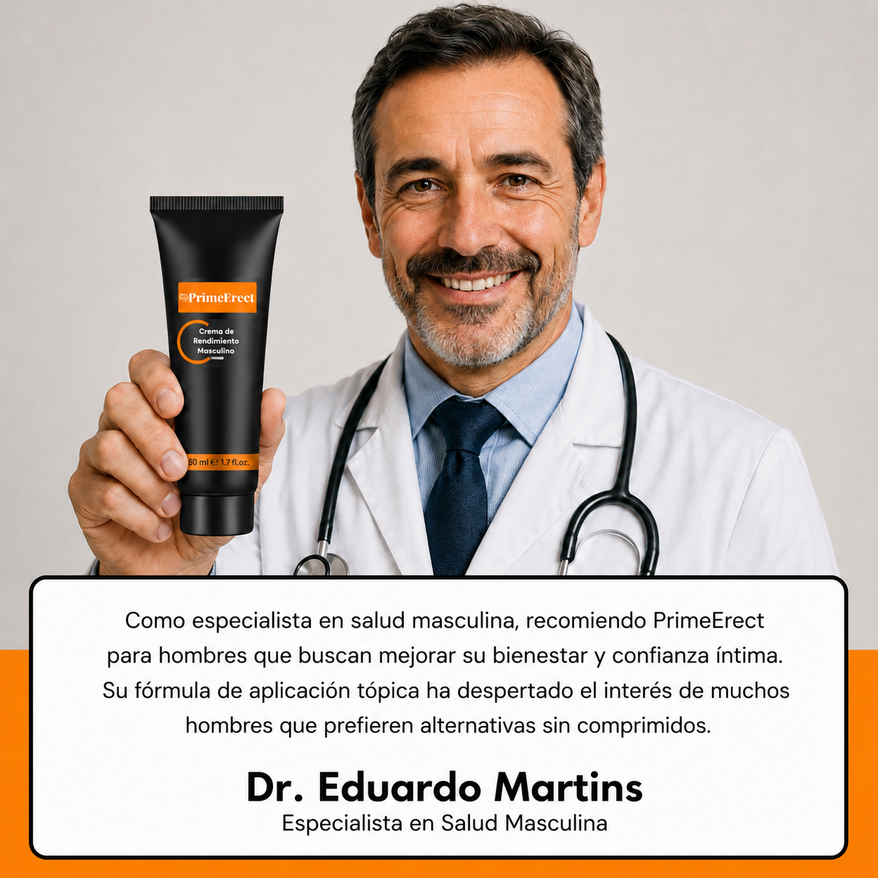 Dr. Eduardo Martins, especialista en salud masculina